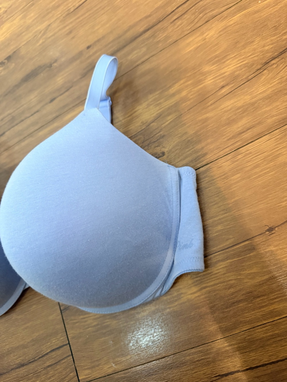 Victoria's Secret PINK Wear Everywhere Push Up Bra Size 38DD Light Blue - Picture 3 of 7